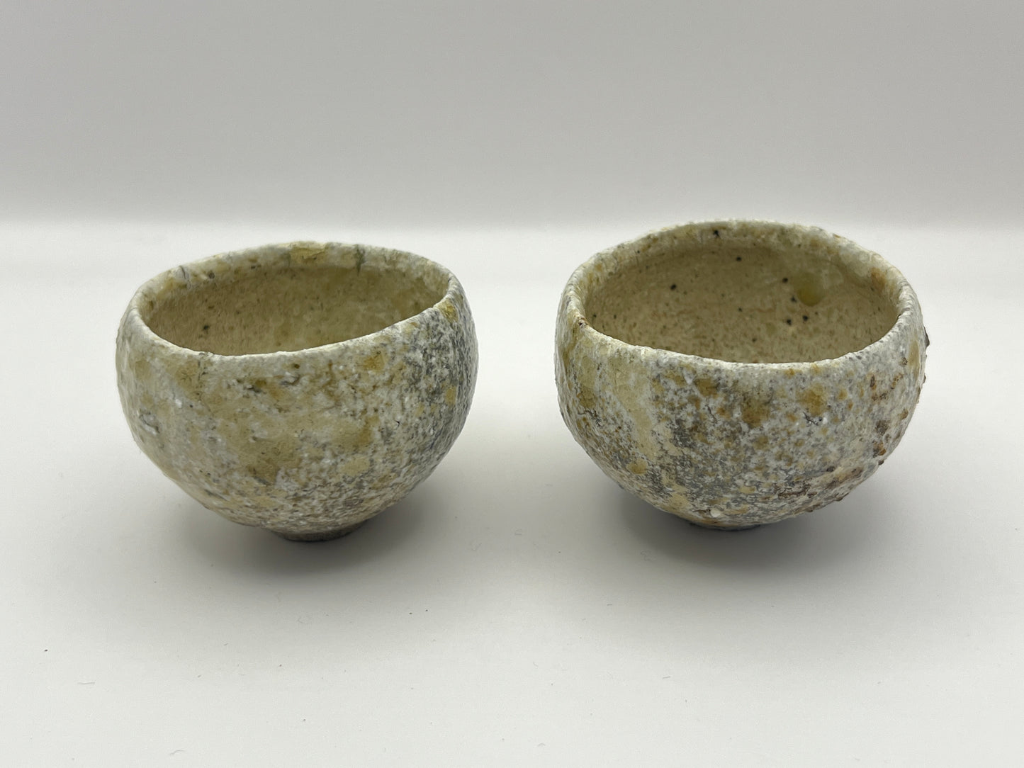 Beige round Sake Cup / B