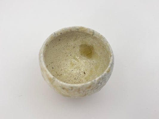Beige round Sake Cup / B