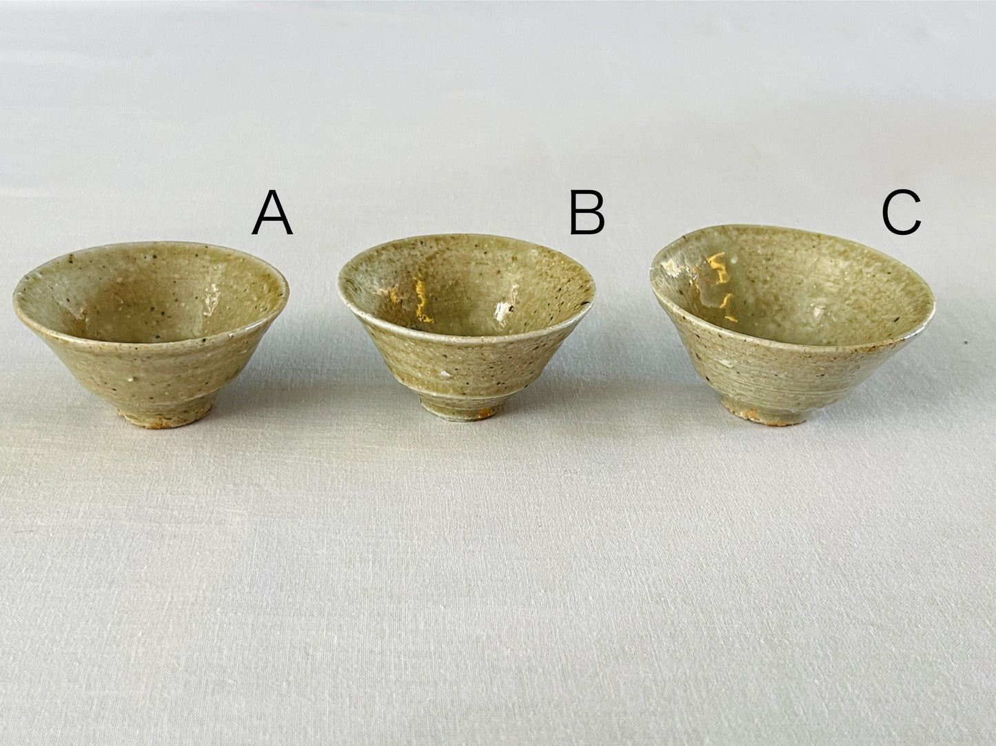 Beige Sake cup / A
