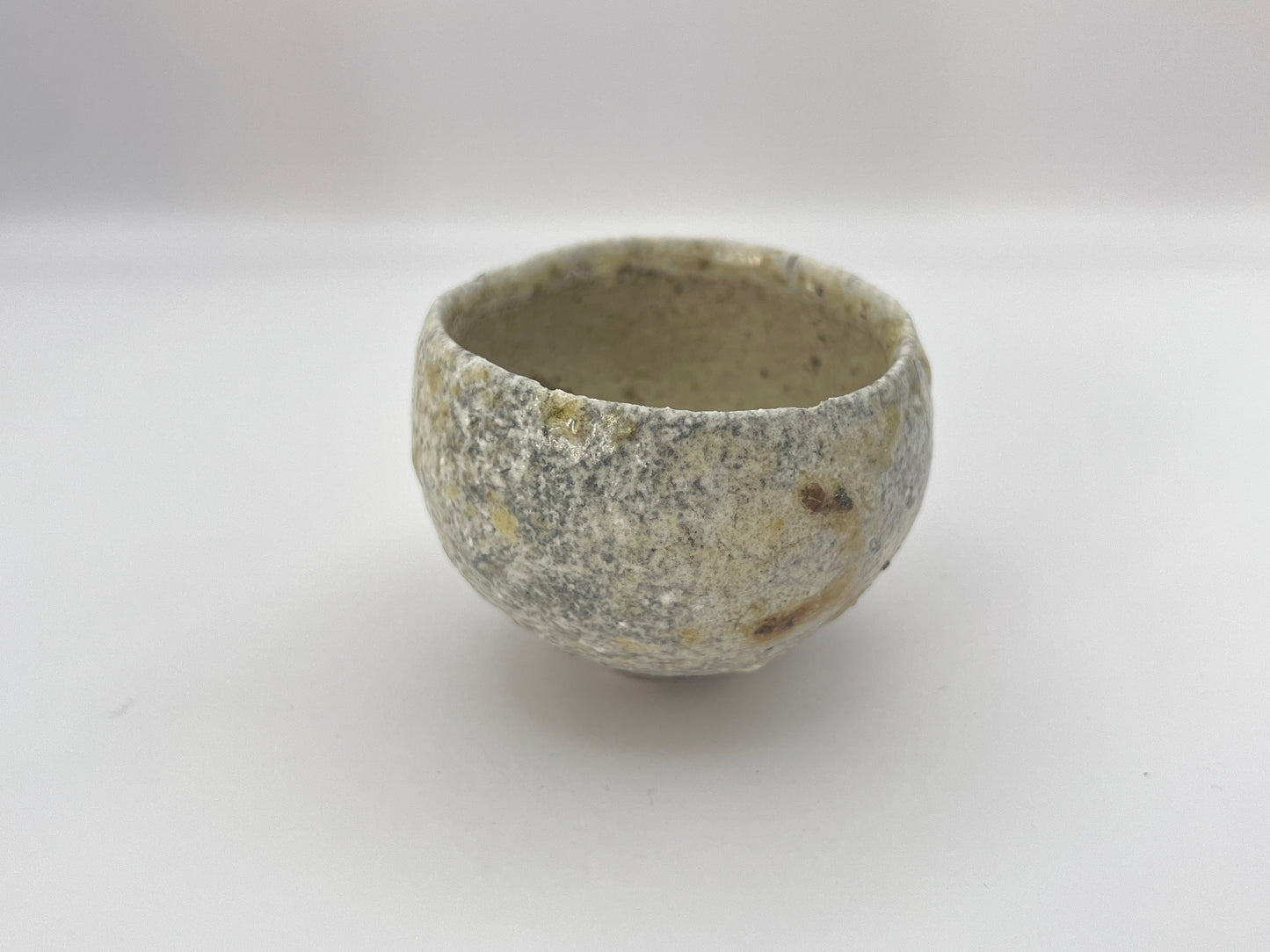 Beige round Sake Cup / B
