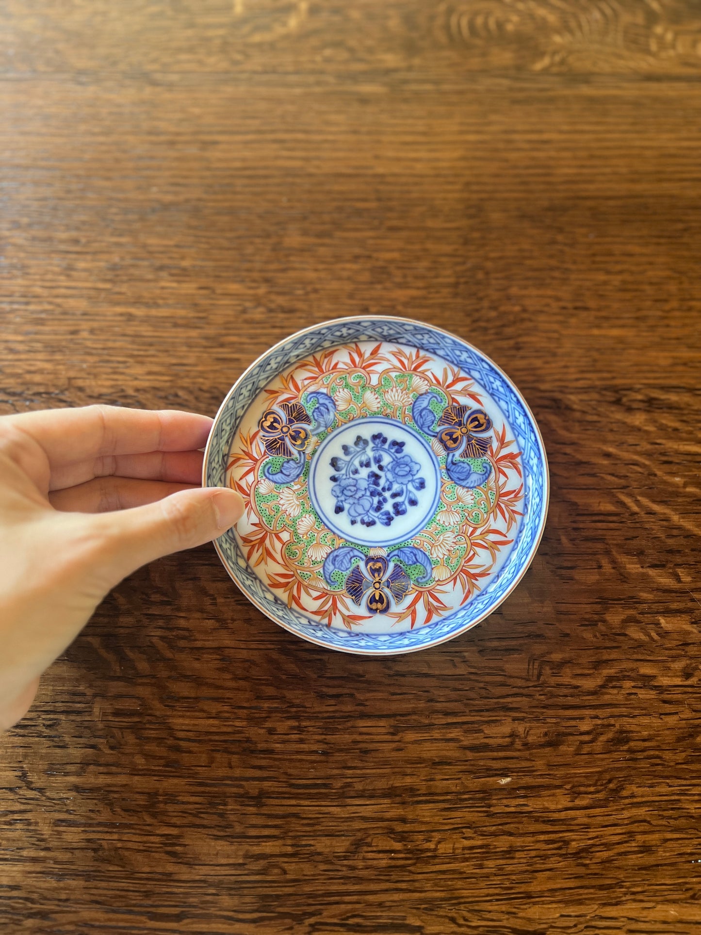 KOIMARI plate 12.5cm / 古伊万里金彩小皿